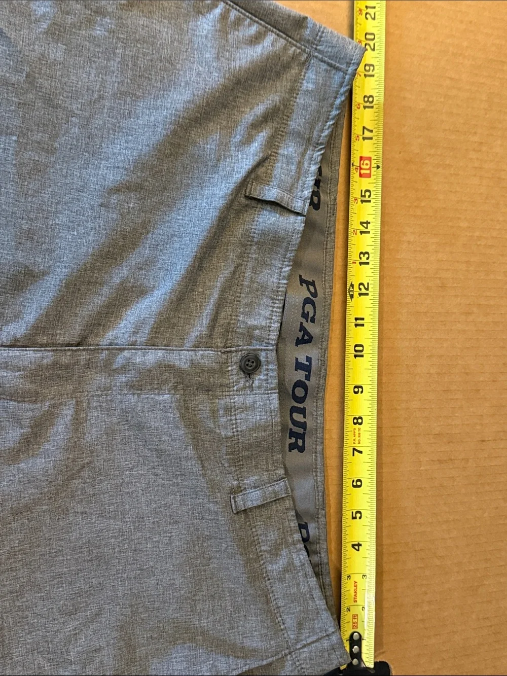 PGA TOUR Men's Heather Gray Performance Golf Shorts